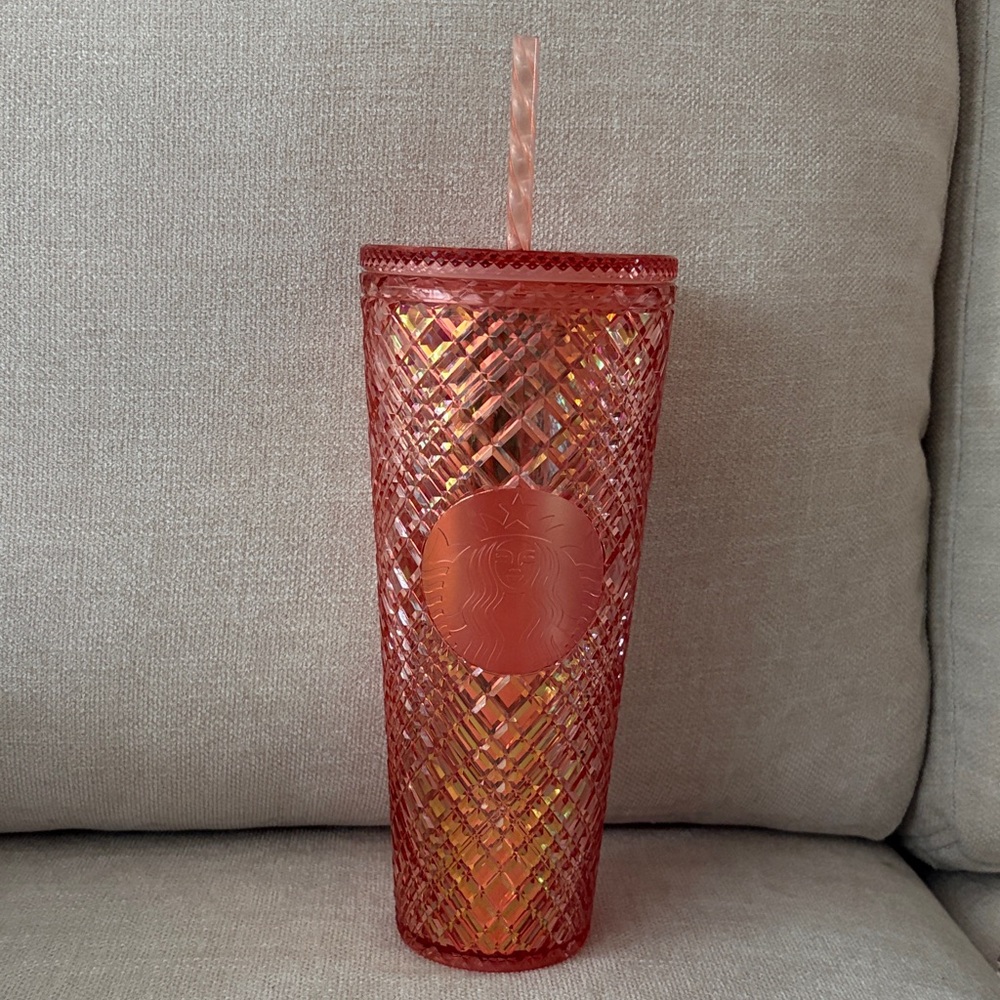 Starbucks burnt Orange Textured Tumbler
